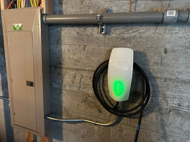 tesla charger installation